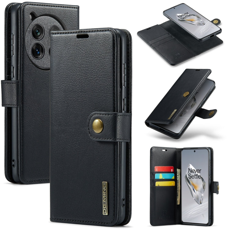 Custodia in pelle magnetica staccabile DG.MING Crazy Horse Texture, For OnePlus 15, For OnePlus 12, For OnePlus 11