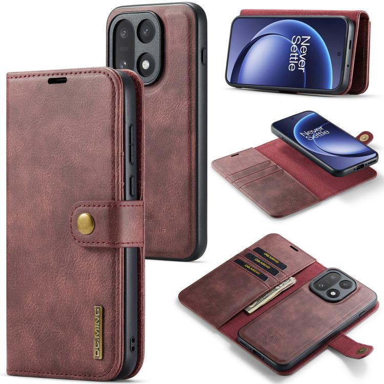 Custodia in pelle magnetica staccabile DG.MING Crazy Horse Texture, For OnePlus 15, For OnePlus 12, For OnePlus 11
