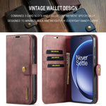 Custodia in pelle magnetica staccabile DG.MING Crazy Horse Texture, For OnePlus 15, For OnePlus 12, For OnePlus 11