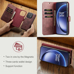 Custodia in pelle magnetica staccabile DG.MING Crazy Horse Texture, For OnePlus 15, For OnePlus 12, For OnePlus 11