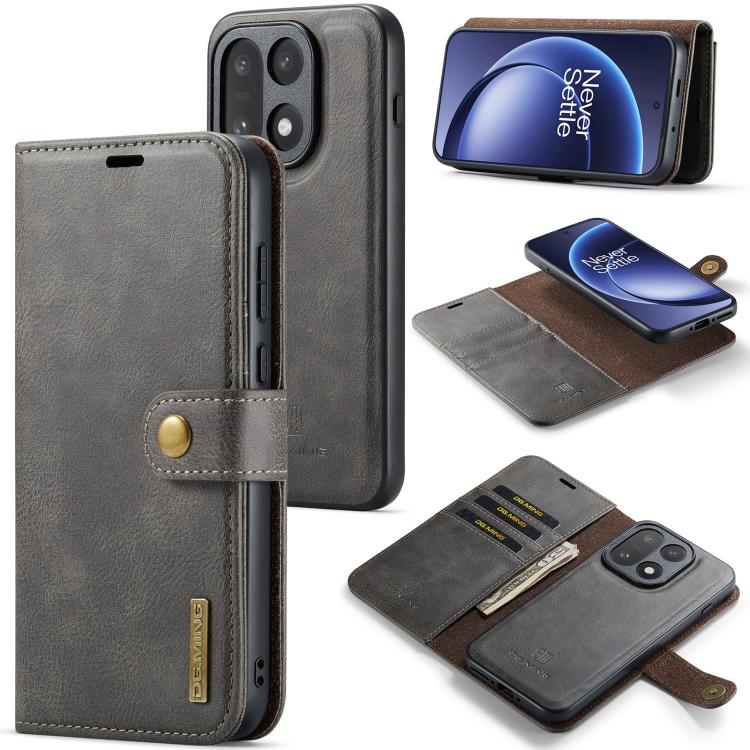 Custodia in pelle magnetica staccabile DG.MING Crazy Horse Texture, For OnePlus 15, For OnePlus 12, For OnePlus 11