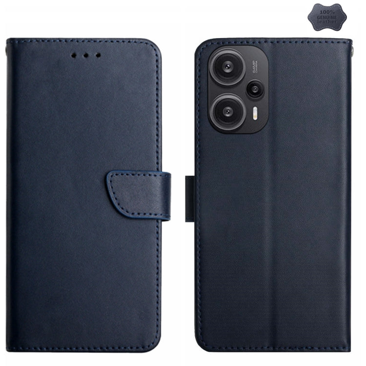 Custodia per telefono flip in vera pelle a prova di impronte digitali, For Xiaomi Poco F5, For Xiaomi Poco F5 Pro, For Xiaomi Redmi Note 12S