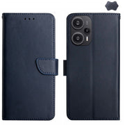 Custodia per telefono flip in vera pelle a prova di impronte digitali, For Xiaomi Poco F5, For Xiaomi Poco F5 Pro, For Xiaomi Redmi Note 12S