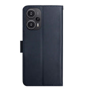 Custodia per telefono flip in vera pelle a prova di impronte digitali, For Xiaomi Poco F5, For Xiaomi Poco F5 Pro, For Xiaomi Redmi Note 12S