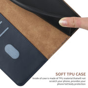 Custodia per telefono flip in vera pelle a prova di impronte digitali, For Xiaomi Poco F5, For Xiaomi Poco F5 Pro, For Xiaomi Redmi Note 12S