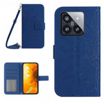 Custodia portafoglio in pelle con flip per Xiaomi 14 Ultra
