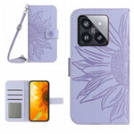 Custodia portafoglio in pelle con flip per Xiaomi 14 Ultra