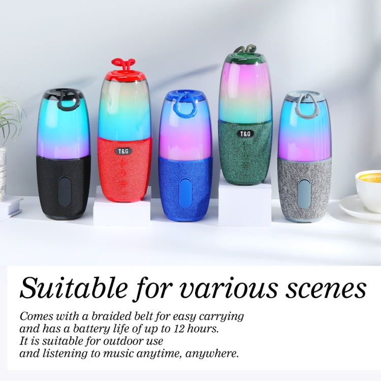 T&G TG644 Altoparlante Bluetooth portatile con luce RGB ad alta potenza da 5 W, TG644