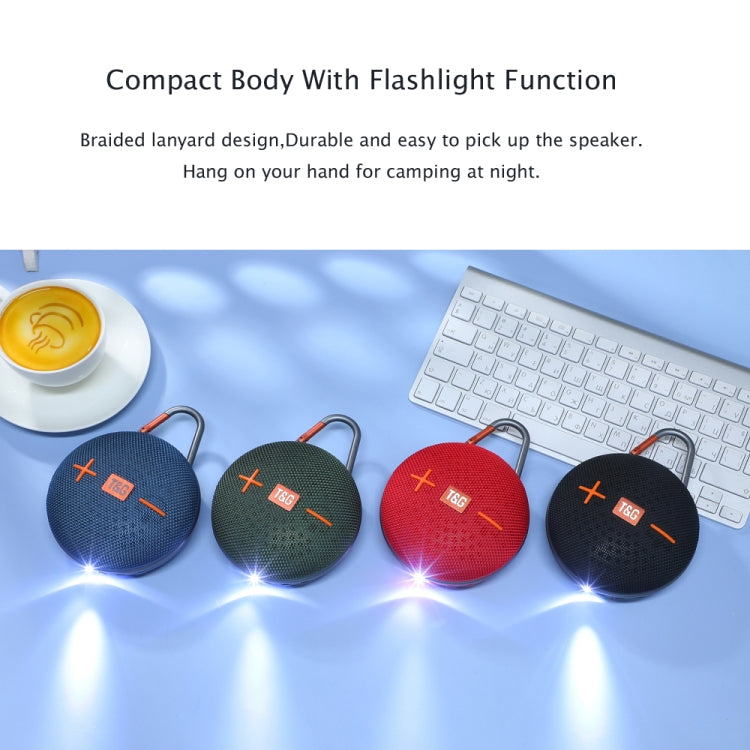 T&G TG648 TWS Mini altoparlante portatile wireless Bluetooth da esterno con luce LED, TG648