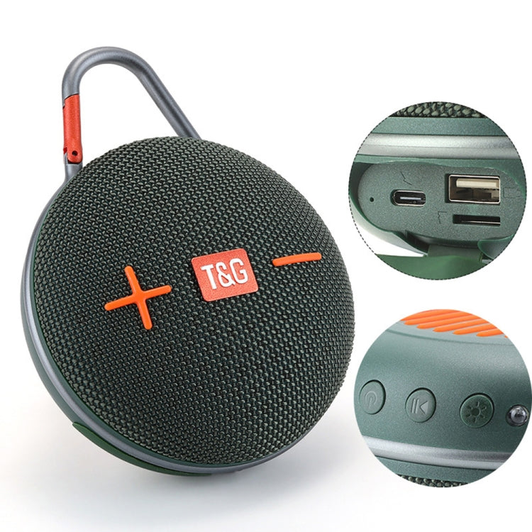 T&G TG648 TWS Mini altoparlante portatile wireless Bluetooth da esterno con luce LED, TG648