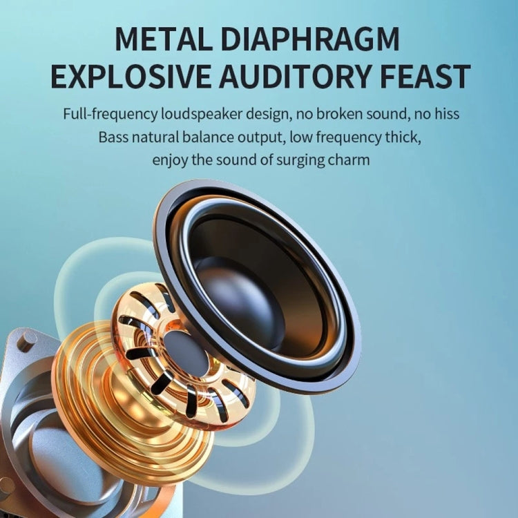 T&G TG653 TWS LED Mini altoparlante esterno audio stereo wireless portatile, TG653