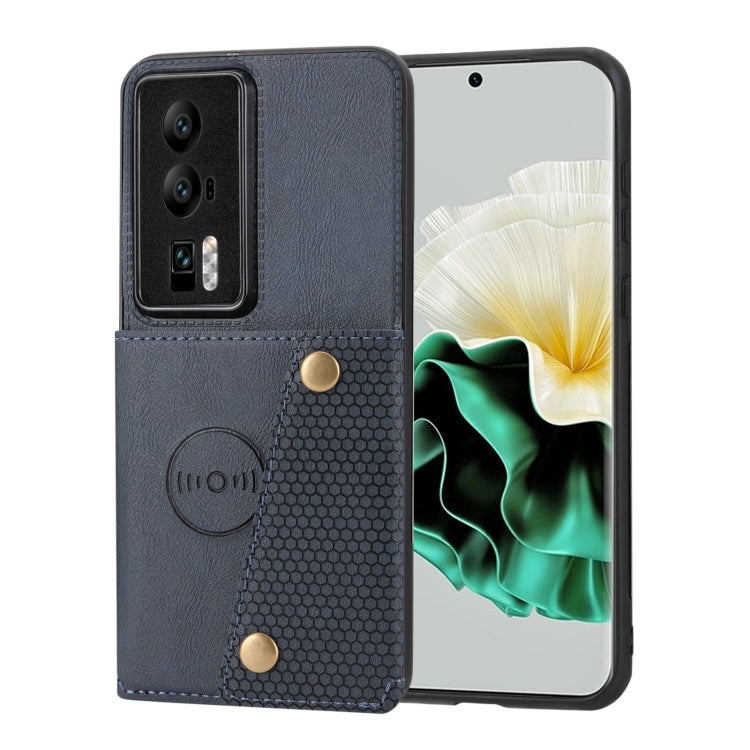 Custodia per telefono PU + TPU magnetica con doppia fibbia, For Huawei P60 / P60 Pro