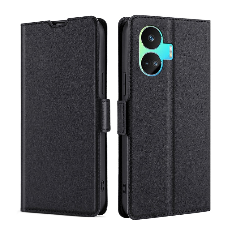Custodia per telefono in pelle flip orizzontale con fibbia laterale ultrasottile, For Realme C65 4G, For Realme GT Neo5 SE