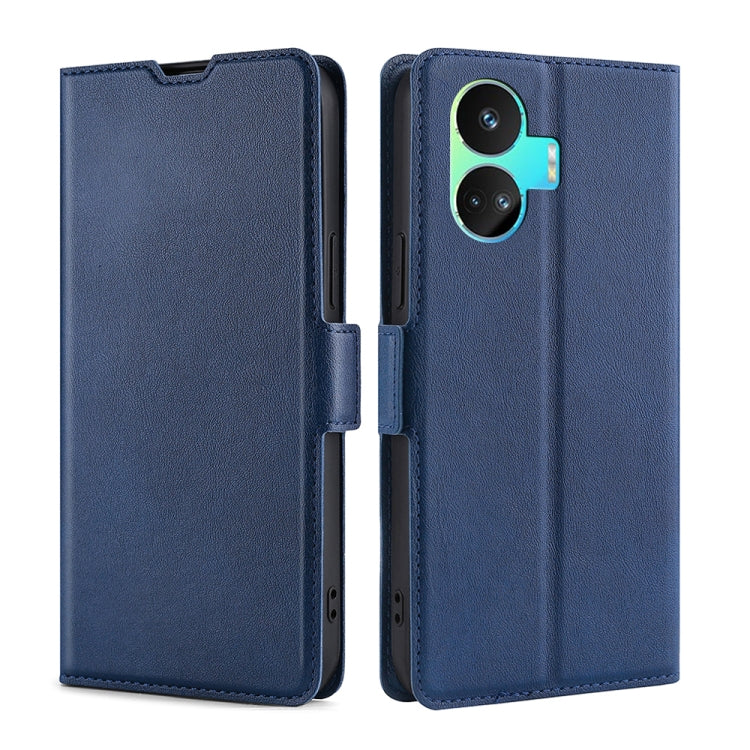 Custodia per telefono in pelle flip orizzontale con fibbia laterale ultrasottile, For Realme C65 4G, For Realme GT Neo5 SE