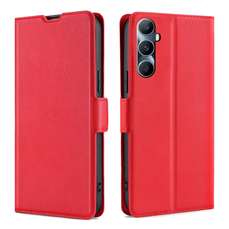 Custodia per telefono in pelle flip orizzontale con fibbia laterale ultrasottile, For Realme C65 4G, For Realme GT Neo5 SE