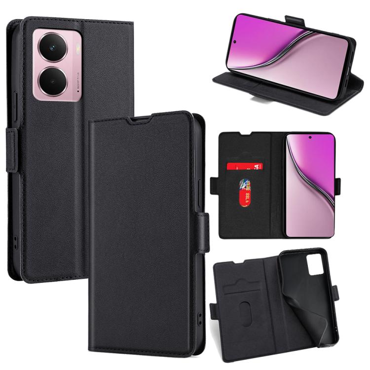 Custodia per telefono in pelle flip orizzontale con fibbia laterale ultrasottile, For Realme GT 7 5G Global, For Realme 14 5G Global, For Realme P3 Ultra 5G, For Realme P3 Pro 5G Global, For Realme 14 Pro+ 5G, For Realme 14 Pro 5G Global