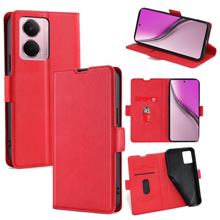 Custodia per telefono in pelle flip orizzontale con fibbia laterale ultrasottile, For Realme GT 7 5G Global, For Realme 14 5G Global, For Realme P3 Ultra 5G, For Realme P3 Pro 5G Global, For Realme 14 Pro+ 5G, For Realme 14 Pro 5G Global