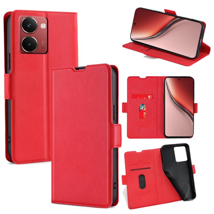 Custodia per telefono in pelle flip orizzontale con fibbia laterale ultrasottile, For Realme GT 7 5G Global, For Realme 14 5G Global, For Realme P3 Ultra 5G, For Realme P3 Pro 5G Global, For Realme 14 Pro+ 5G, For Realme 14 Pro 5G Global