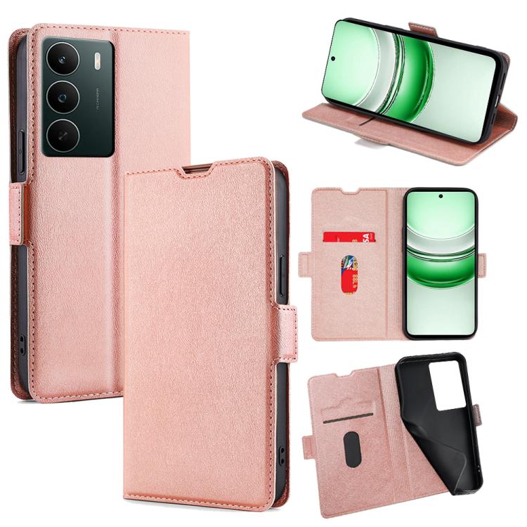 Custodia per telefono in pelle flip orizzontale con fibbia laterale ultrasottile, For Realme 16 Pro 5G, For Realme P4x 5G, For Realme C85 5G, For Realme C85 Pro 4G, For Realme 15T 5G Global, For Realme C71 4G