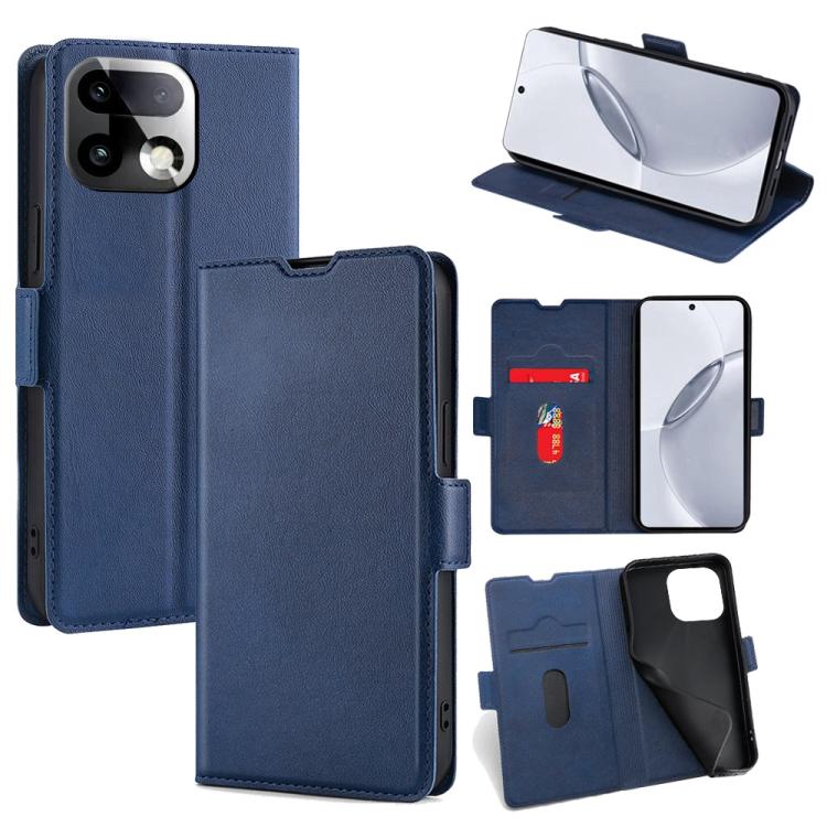 Custodia per telefono in pelle flip orizzontale con fibbia laterale ultrasottile, For Realme P4 Power 5G, For Realme Note 80 4G, For Realme C83 5G, For Realme Neo8 5G, For Realme 16 5G Global, For Realme 16 Pro+ 5G