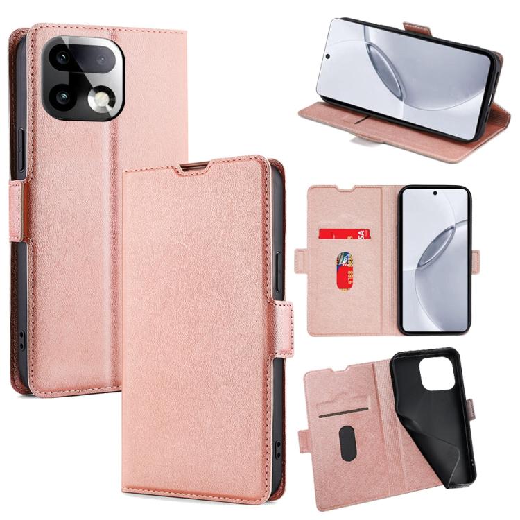 Custodia per telefono in pelle flip orizzontale con fibbia laterale ultrasottile, For Realme P4 Power 5G, For Realme Note 80 4G, For Realme C83 5G, For Realme Neo8 5G, For Realme 16 5G Global, For Realme 16 Pro+ 5G