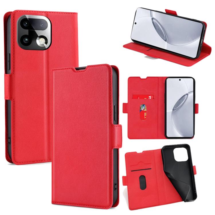 Custodia per telefono in pelle flip orizzontale con fibbia laterale ultrasottile, For Realme P4 Power 5G, For Realme Note 80 4G, For Realme C83 5G, For Realme Neo8 5G, For Realme 16 5G Global, For Realme 16 Pro+ 5G