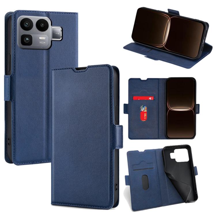 Custodia per telefono in pelle flip orizzontale con fibbia laterale ultrasottile, For Realme P4 Power 5G, For Realme Note 80 4G, For Realme C83 5G, For Realme Neo8 5G, For Realme 16 5G Global, For Realme 16 Pro+ 5G