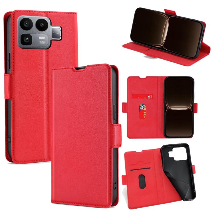 Custodia per telefono in pelle flip orizzontale con fibbia laterale ultrasottile, For Realme P4 Power 5G, For Realme Note 80 4G, For Realme C83 5G, For Realme Neo8 5G, For Realme 16 5G Global, For Realme 16 Pro+ 5G