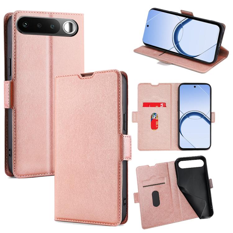 Custodia per telefono in pelle flip orizzontale con fibbia laterale ultrasottile, For Realme P4 Power 5G, For Realme Note 80 4G, For Realme C83 5G, For Realme Neo8 5G, For Realme 16 5G Global, For Realme 16 Pro+ 5G