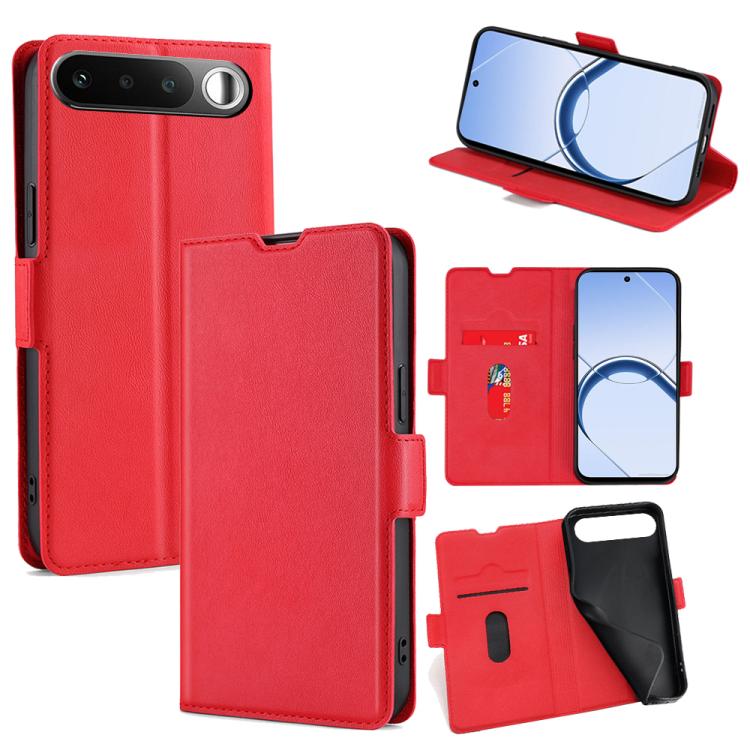 Custodia per telefono in pelle flip orizzontale con fibbia laterale ultrasottile, For Realme P4 Power 5G, For Realme Note 80 4G, For Realme C83 5G, For Realme Neo8 5G, For Realme 16 5G Global, For Realme 16 Pro+ 5G