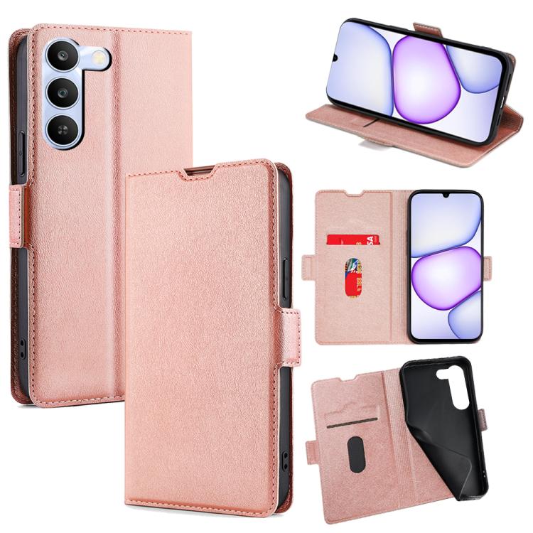 Custodia per telefono in pelle flip orizzontale con fibbia laterale ultrasottile, For Realme P4 Power 5G, For Realme Note 80 4G, For Realme C83 5G, For Realme Neo8 5G, For Realme 16 5G Global, For Realme 16 Pro+ 5G