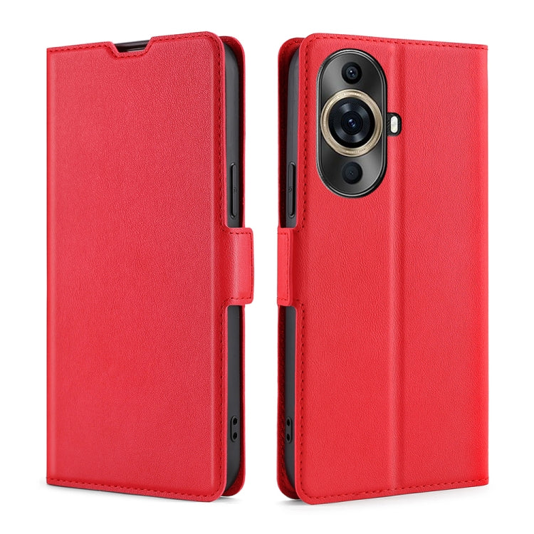 Custodia per telefono in pelle flip orizzontale con fibbia laterale ultrasottile, For Huawei Mate 60, For Huawei nova 11 Pro 4G / 11 Ultra 4G, For Huawei nova 11 4G