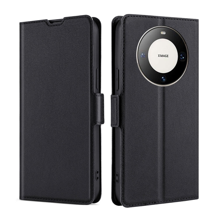 Custodia per telefono in pelle flip orizzontale con fibbia laterale ultrasottile, For Huawei Pura 70 Pro / Pro+, For Huawei Pura 70 Ultra, For Huawei nova 12i 4G, For Huawei Pura 70, For Huawei nova 12 5G, For Huawei Mate 60 Pro / Pro+
