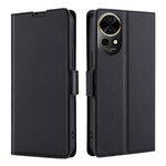 Custodia per telefono in pelle flip orizzontale con fibbia laterale ultrasottile, For Huawei Pura 70 Pro / Pro+, For Huawei Pura 70 Ultra, For Huawei nova 12i 4G, For Huawei Pura 70, For Huawei nova 12 5G, For Huawei Mate 60 Pro / Pro+