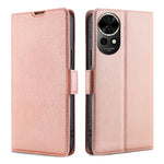 Custodia per telefono in pelle flip orizzontale con fibbia laterale ultrasottile, For Huawei Pura 70 Pro / Pro+, For Huawei Pura 70 Ultra, For Huawei nova 12i 4G, For Huawei Pura 70, For Huawei nova 12 5G, For Huawei Mate 60 Pro / Pro+