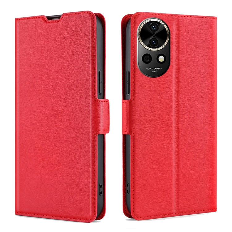 Custodia per telefono in pelle flip orizzontale con fibbia laterale ultrasottile, For Huawei Pura 70 Pro / Pro+, For Huawei Pura 70 Ultra, For Huawei nova 12i 4G, For Huawei Pura 70, For Huawei nova 12 5G, For Huawei Mate 60 Pro / Pro+