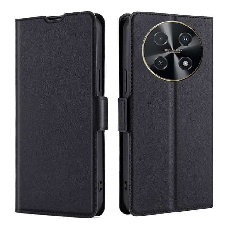 Custodia per telefono in pelle flip orizzontale con fibbia laterale ultrasottile, For Huawei Pura 70 Pro / Pro+, For Huawei Pura 70 Ultra, For Huawei nova 12i 4G, For Huawei Pura 70, For Huawei nova 12 5G, For Huawei Mate 60 Pro / Pro+
