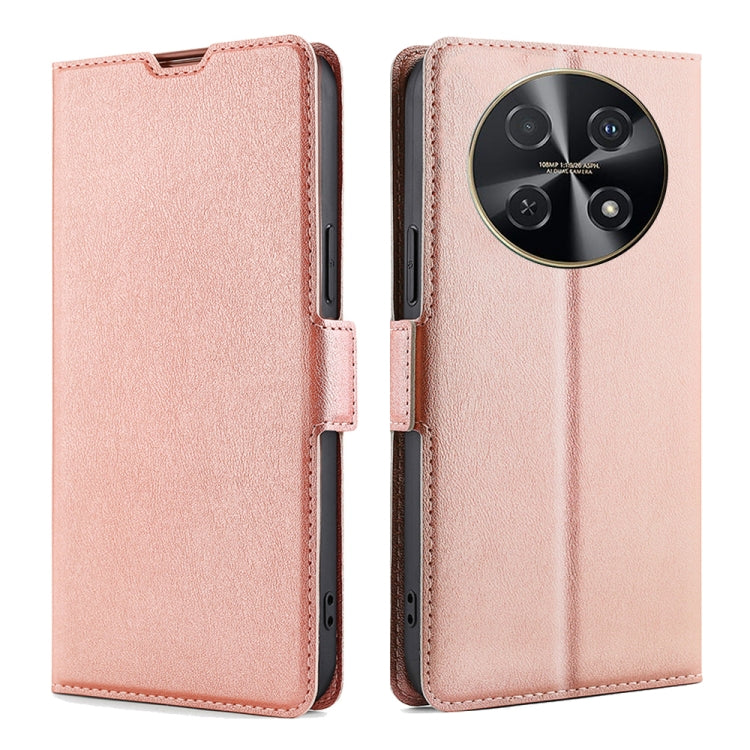 Custodia per telefono in pelle flip orizzontale con fibbia laterale ultrasottile, For Huawei Pura 70 Pro / Pro+, For Huawei Pura 70 Ultra, For Huawei nova 12i 4G, For Huawei Pura 70, For Huawei nova 12 5G, For Huawei Mate 60 Pro / Pro+
