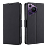 Custodia per telefono in pelle flip orizzontale con fibbia laterale ultrasottile, For Huawei Pura 70 Pro / Pro+, For Huawei Pura 70 Ultra, For Huawei nova 12i 4G, For Huawei Pura 70, For Huawei nova 12 5G, For Huawei Mate 60 Pro / Pro+