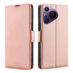 Custodia per telefono in pelle flip orizzontale con fibbia laterale ultrasottile, For Huawei Pura 70 Pro / Pro+, For Huawei Pura 70 Ultra, For Huawei nova 12i 4G, For Huawei Pura 70, For Huawei nova 12 5G, For Huawei Mate 60 Pro / Pro+