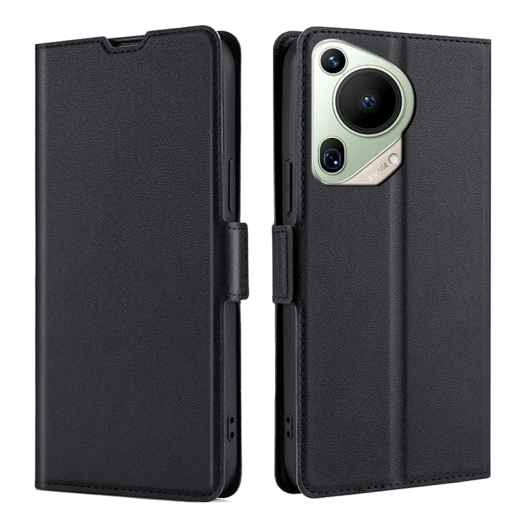 Custodia per telefono in pelle flip orizzontale con fibbia laterale ultrasottile, For Huawei Pura 70 Pro / Pro+, For Huawei Pura 70 Ultra, For Huawei nova 12i 4G, For Huawei Pura 70, For Huawei nova 12 5G, For Huawei Mate 60 Pro / Pro+