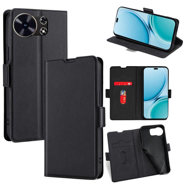 Custodia per telefono in pelle flip orizzontale con fibbia laterale ultrasottile, For Huawei Mate 80 5G, For Huawei Maimang 40 5G, For Huawei Pura 80 5G, For Huawei nova 14 Ultra 5G, For Huawei nova 14 Pro 5G, For Huawei nova 14 5G