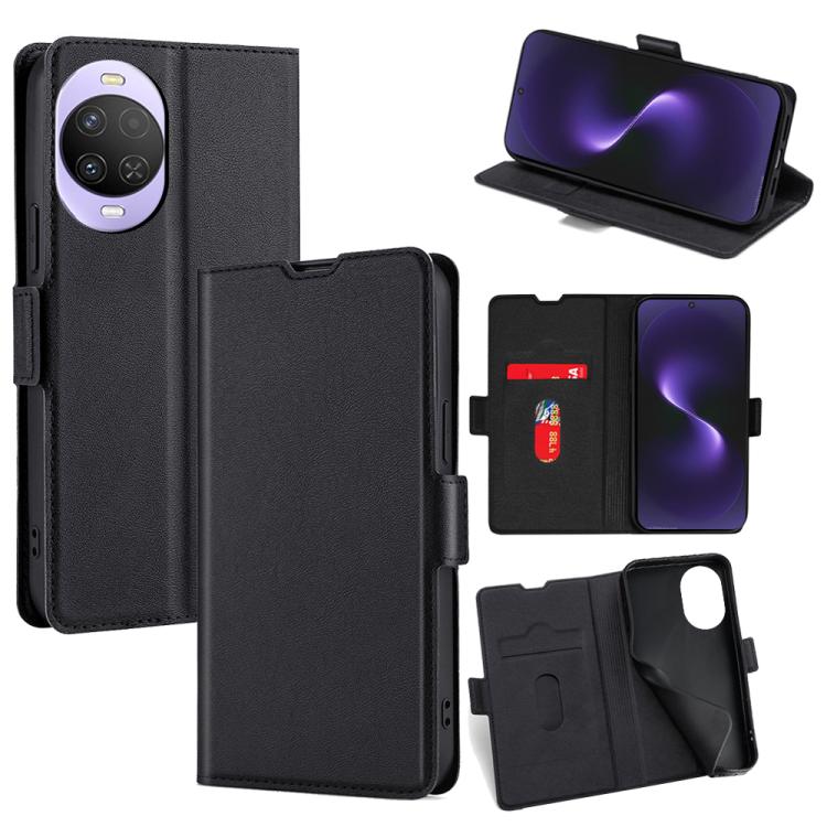 Custodia per telefono in pelle flip orizzontale con fibbia laterale ultrasottile, For Huawei Enjoy 90 Pro Max 5G, For Huawei Enjoy 90 Plus 5G, For Huawei nova 15 Ultra, For Huawei nova 15 Pro, For Huawei nova 15, For Huawei Mate 80 Pro Max 5G
