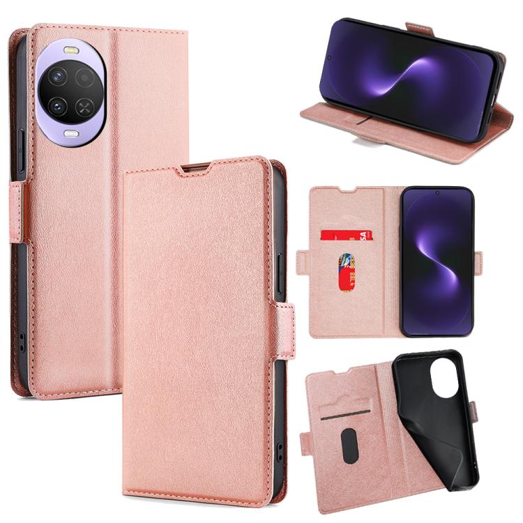 Custodia per telefono in pelle flip orizzontale con fibbia laterale ultrasottile, For Huawei Enjoy 90 Pro Max 5G, For Huawei Enjoy 90 Plus 5G, For Huawei nova 15 Ultra, For Huawei nova 15 Pro, For Huawei nova 15, For Huawei Mate 80 Pro Max 5G