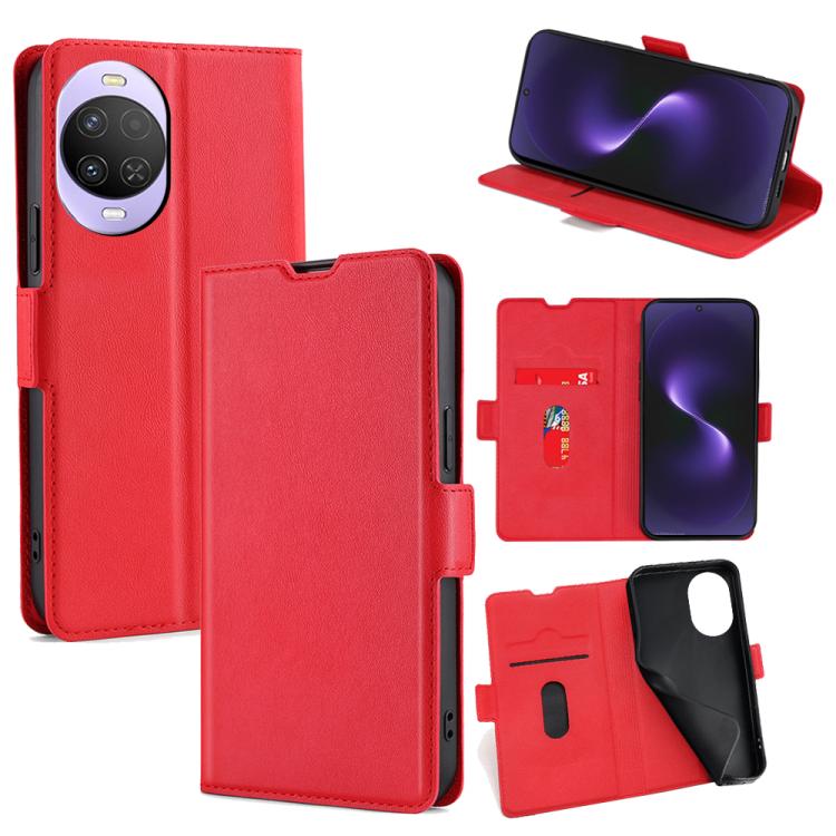 Custodia per telefono in pelle flip orizzontale con fibbia laterale ultrasottile, For Huawei Enjoy 90 Pro Max 5G, For Huawei Enjoy 90 Plus 5G, For Huawei nova 15 Ultra, For Huawei nova 15 Pro, For Huawei nova 15, For Huawei Mate 80 Pro Max 5G