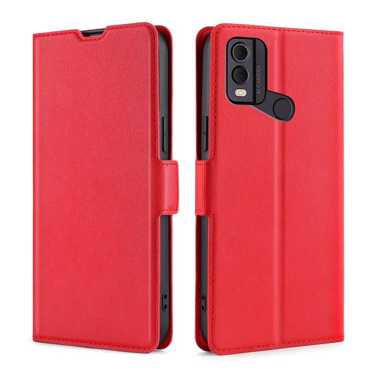 Custodia per telefono in pelle flip orizzontale con fibbia laterale ultrasottile, For Nokia C12, For Nokia G42 5G, For Nokia C22, For Nokia C32, For Nokia G11 Plus, For Nokia C300 4G US Version