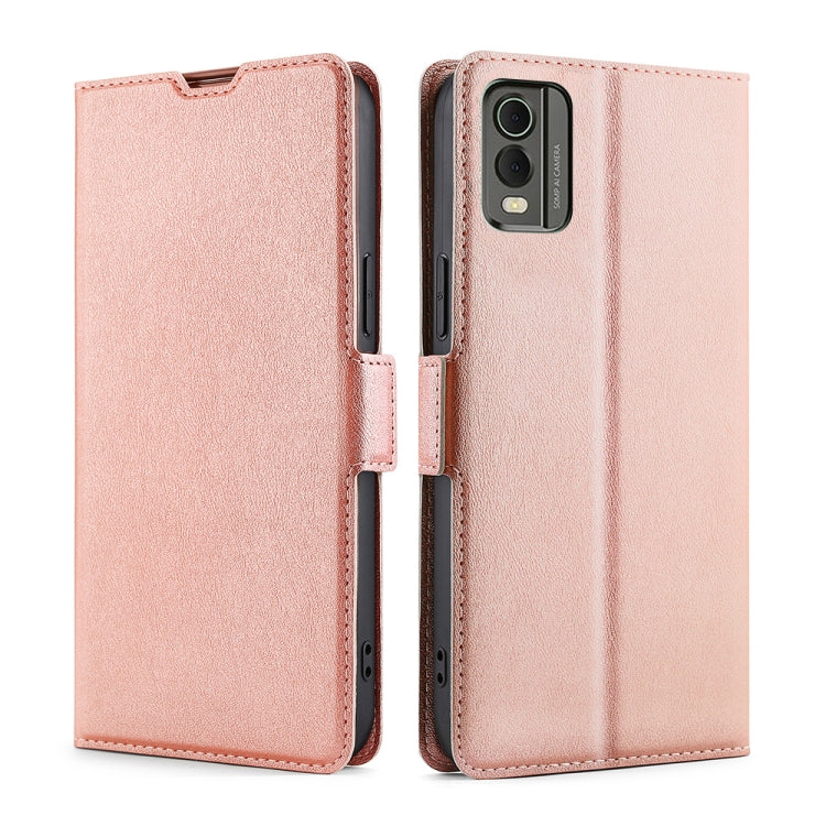 Custodia per telefono in pelle flip orizzontale con fibbia laterale ultrasottile, For Nokia C12, For Nokia G42 5G, For Nokia C22, For Nokia C32, For Nokia G11 Plus, For Nokia C300 4G US Version