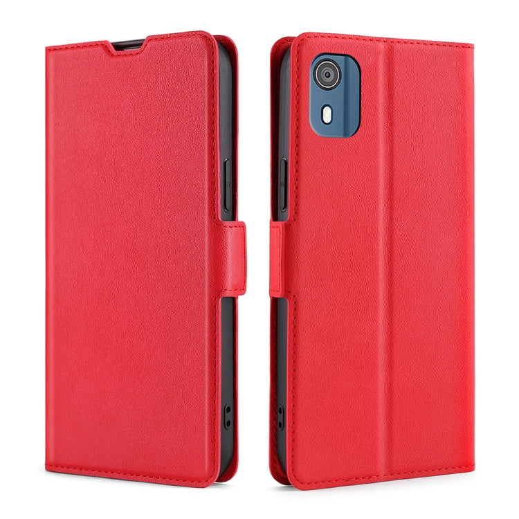 Custodia per telefono in pelle flip orizzontale con fibbia laterale ultrasottile, For Nokia C110 4G, For Nokia C02 TA-1522