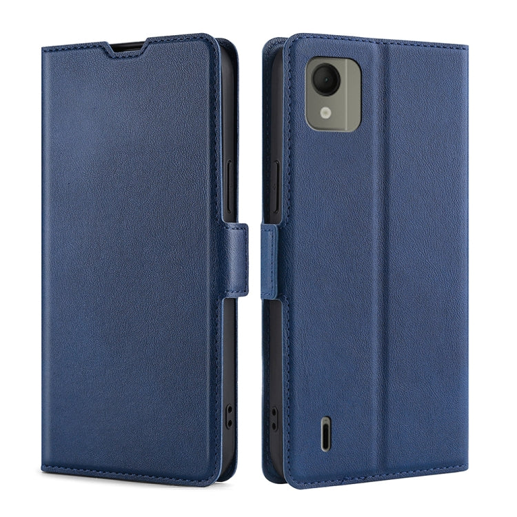 Custodia per telefono in pelle flip orizzontale con fibbia laterale ultrasottile, For Nokia C110 4G, For Nokia C02 TA-1522