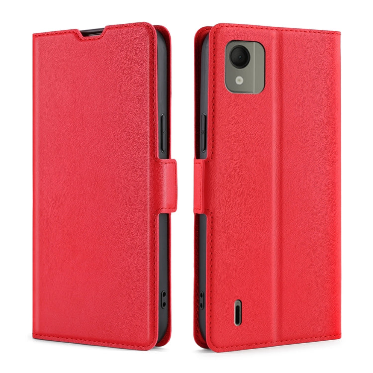 Custodia per telefono in pelle flip orizzontale con fibbia laterale ultrasottile, For Nokia C110 4G, For Nokia C02 TA-1522